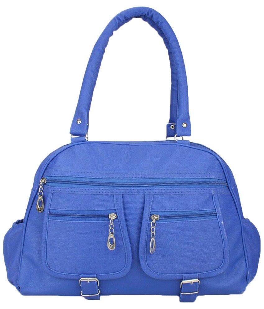 Cg Blue Canvas Shoulder Bag Snapdeal price. Handbags Deals at Snapdeal