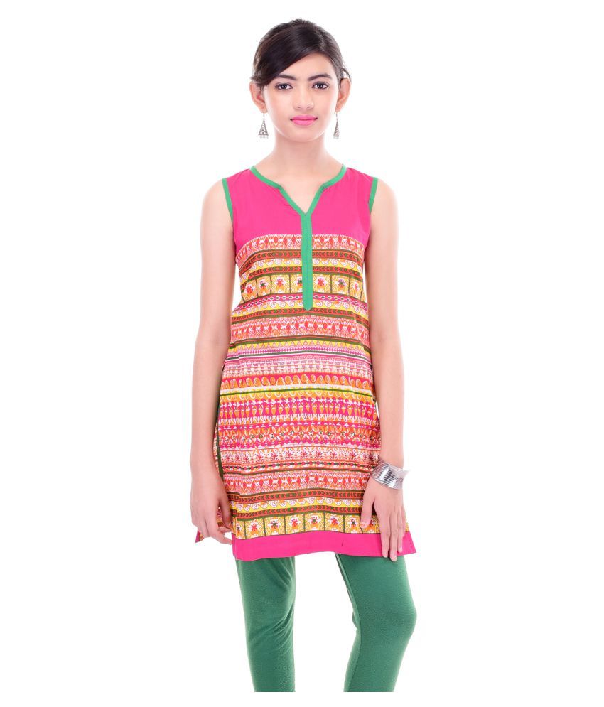 Cotton On Kids Multicolour Kurti Legging Set available at snapdeal for Rs.399