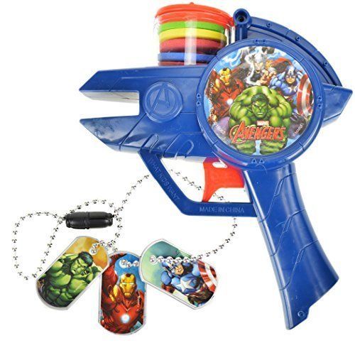 Avengers Toy Set Marvel Iron Man Foam Disc Toy And Dog Tags available at snapdeal for Rs.2714