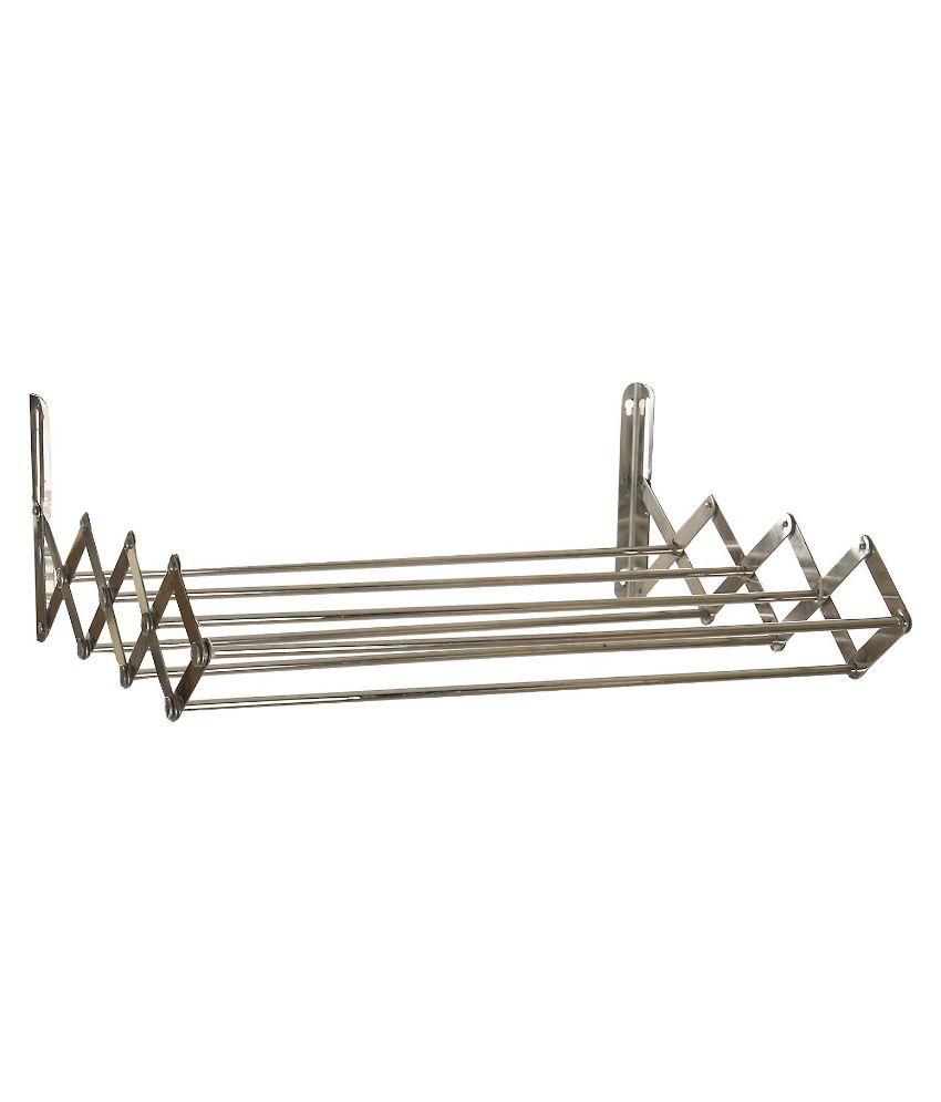 Arsh Plast Ind Stainless Steel Wall Mounted Cloth Dryer Stand 2 Ft available at snapdeal for Rs.1299