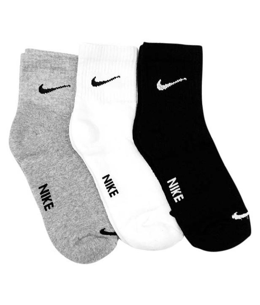 Nike Multi Casual Ankle Length Socks - Pair Of 3 available at snapdeal for Rs.213