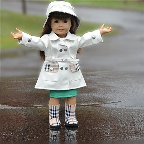 18 Inch Doll Rain Coat With Hat And Doll Rain boots Coat Fits American Girl Dolls available at snapdeal for Rs.3525