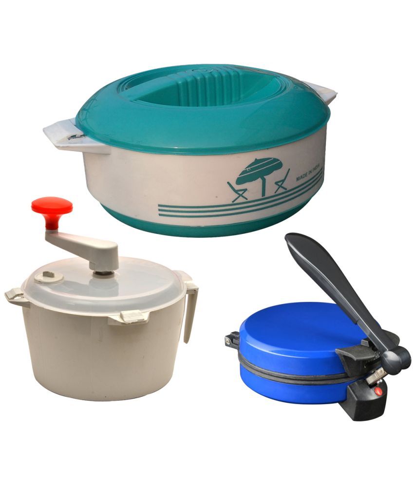 Gold Dust Combo Of Casserole, Blue Roti & Dough Maker available at snapdeal for Rs.1349