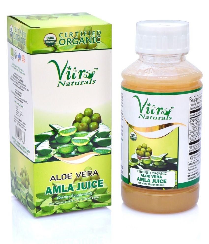 Certified Organic Aloe Vera Amla Juice 500 Ml available at snapdeal for Rs.250