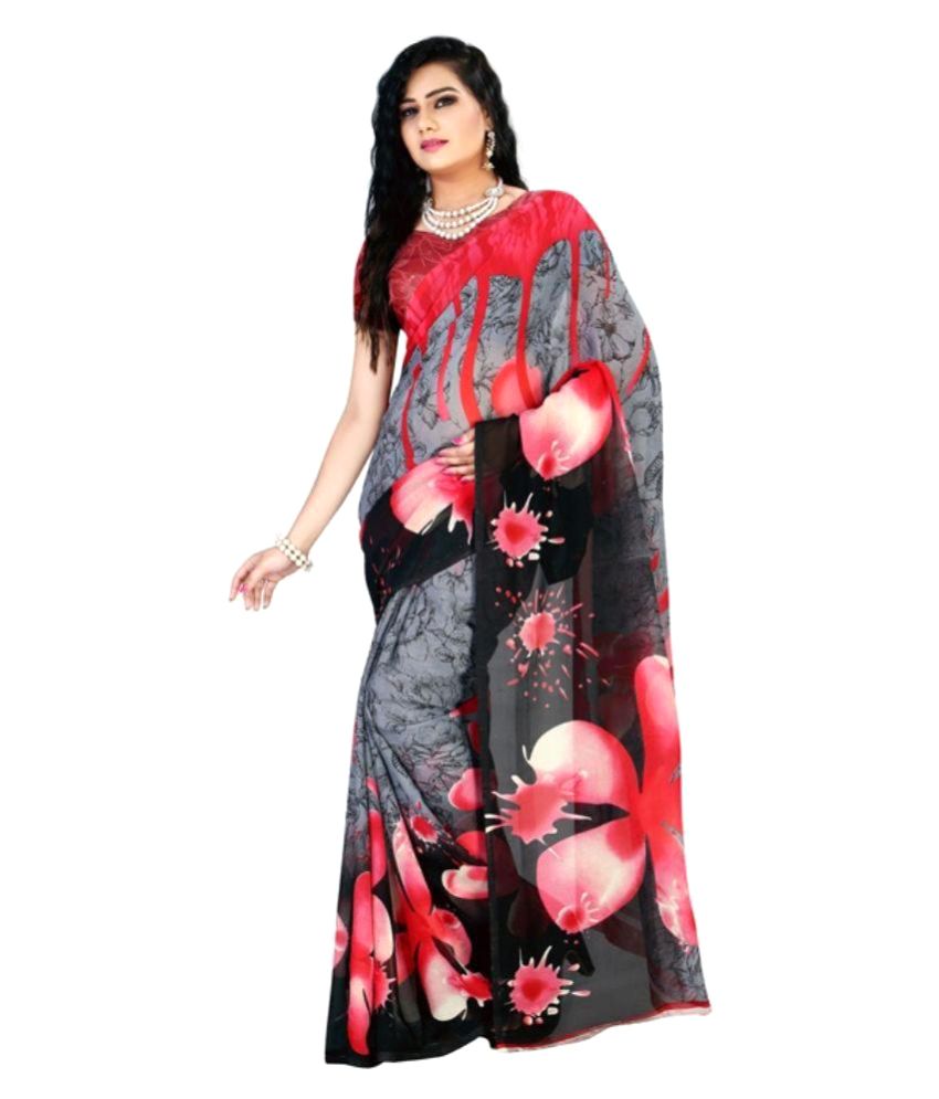 Fabdeal Multicoloured Georgette Saree available at snapdeal for Rs.377