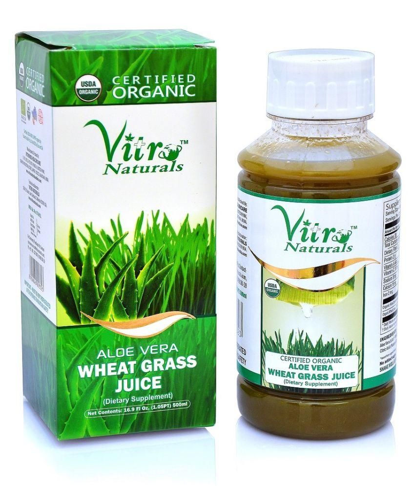 Certified Organic Aloe Vera Wheat Grass Juice 500 Ml available at snapdeal for Rs.250