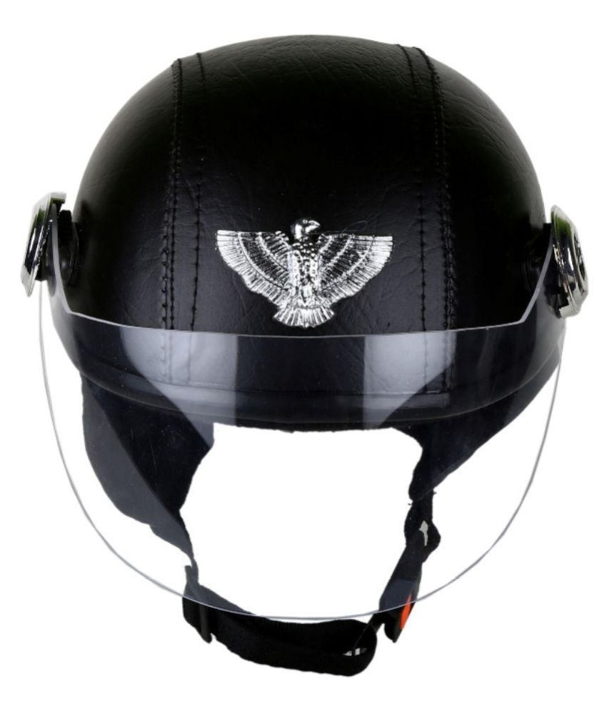 Mpi Hm Black Lhr - Open Face Helmet Black L available at snapdeal for Rs.368