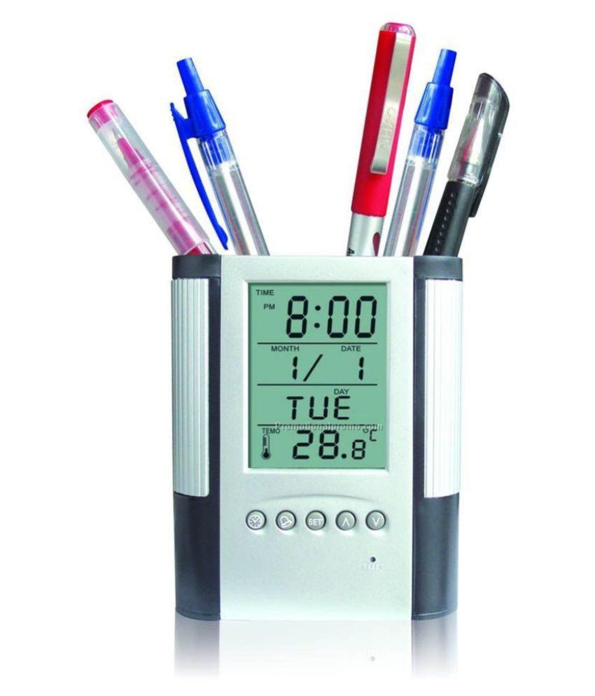 Cpex Multicolour Pen Holder With Digital Clock Date Temperature Alarm available at snapdeal for Rs.241