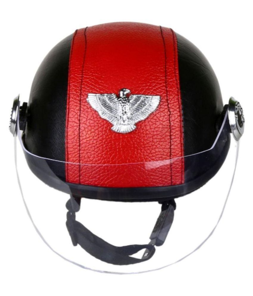 Mpi Red-leather - Open Face Helmet Red L available at snapdeal for Rs.368