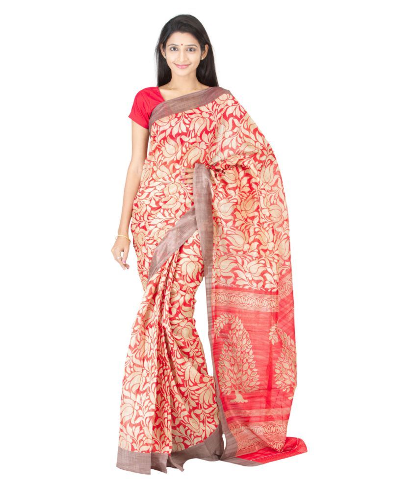The Chennai Silks Multicoloured Bhagalpuri Cotton Saree available at snapdeal for Rs.309