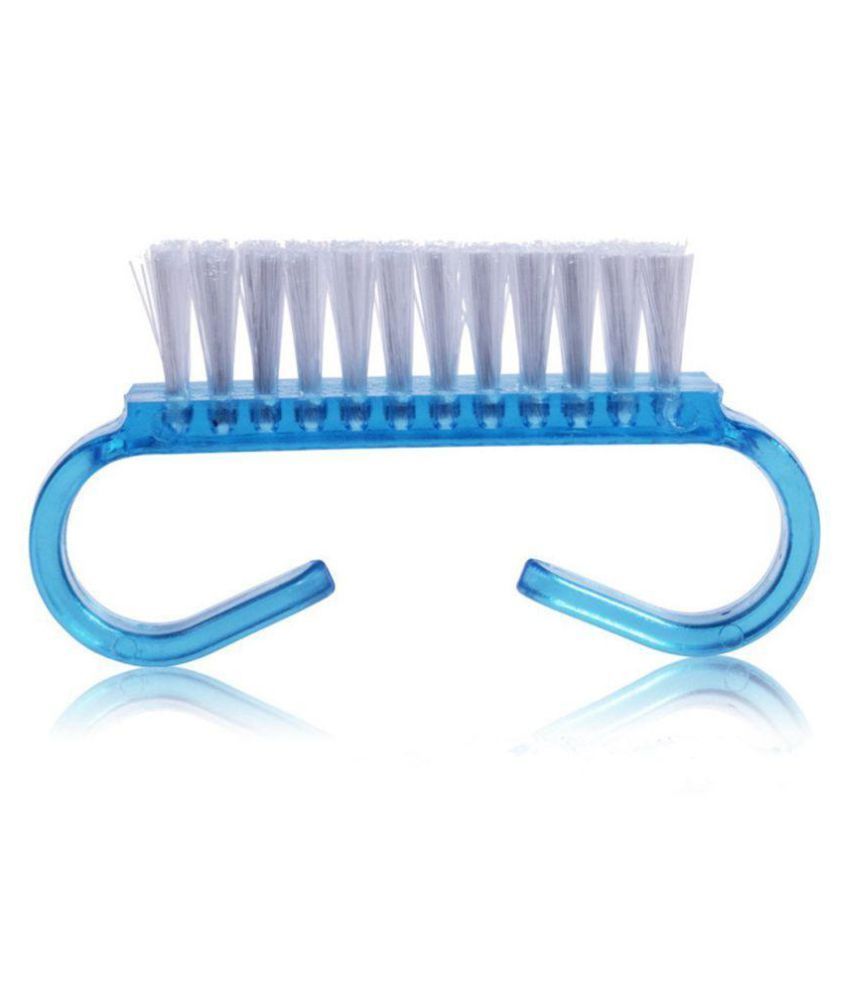 Colorful Translucent Nail Art Dust Clean Brush, Manicure Tool Handle Brushes With Poly Bristles available at snapdeal for Rs.98
