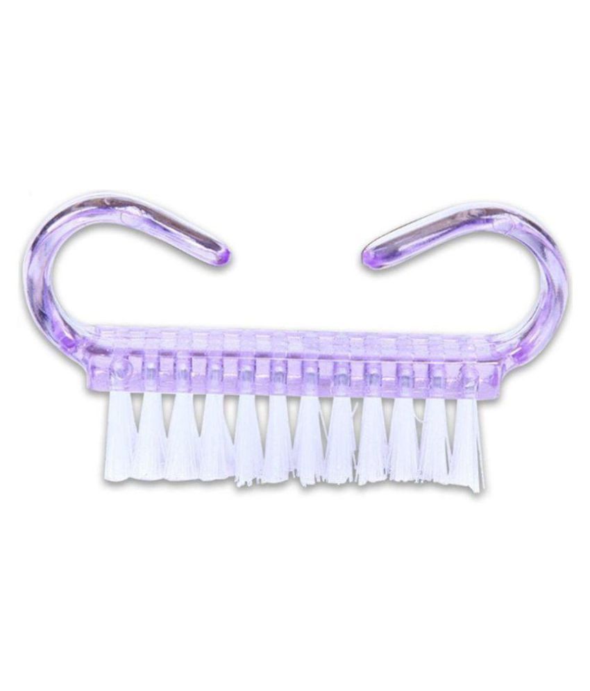 Colorful Translucent Nail Art Dust Clean Brush, Manicure Tool Handle Brushes With Poly Bristles available at snapdeal for Rs.98