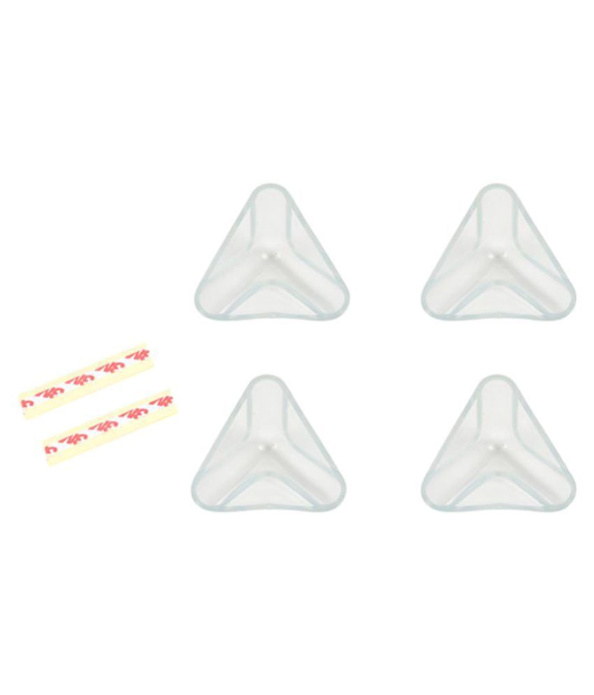 Safe-o-kid Transparent Pack Of 4 Triangular Corner Plastic Caps available at snapdeal for Rs.199