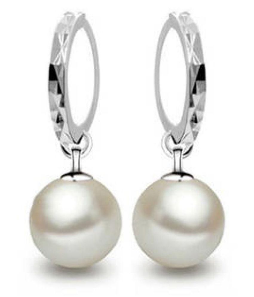 Karigari Fashion Jewels White Earrings available at snapdeal for Rs.450