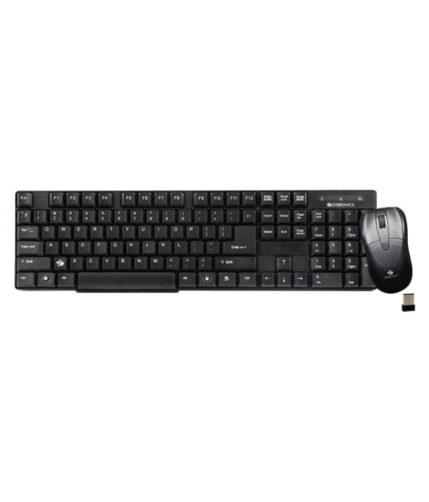 Zebronics Companion 6 Black Wireless Keyboard Mouse Combo available at snapdeal for Rs.1280