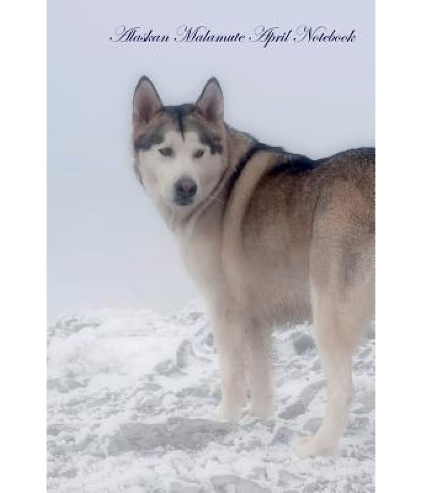 Alaskan Malamute April Notebook Alaskan Malamute Record, Log, diary, Special Memories, To Do List, Academic Notepad, Scrapbook & More available at snapdeal for Rs.7