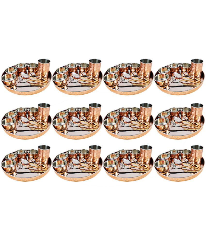 Asiacraft Copper Stainless Steel Dinner Set available at SnapDeal for