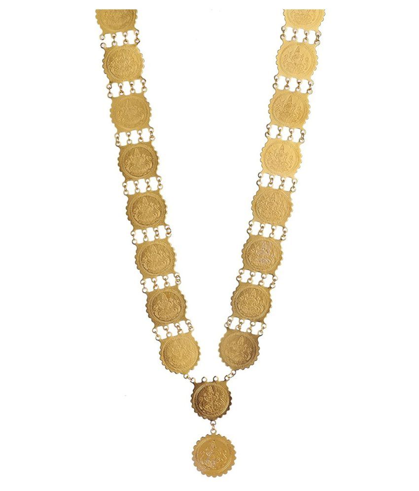 Awww Lakshmi Gold-plated Temple Coin Necklace Set For Women available at snapdeal for Rs.399