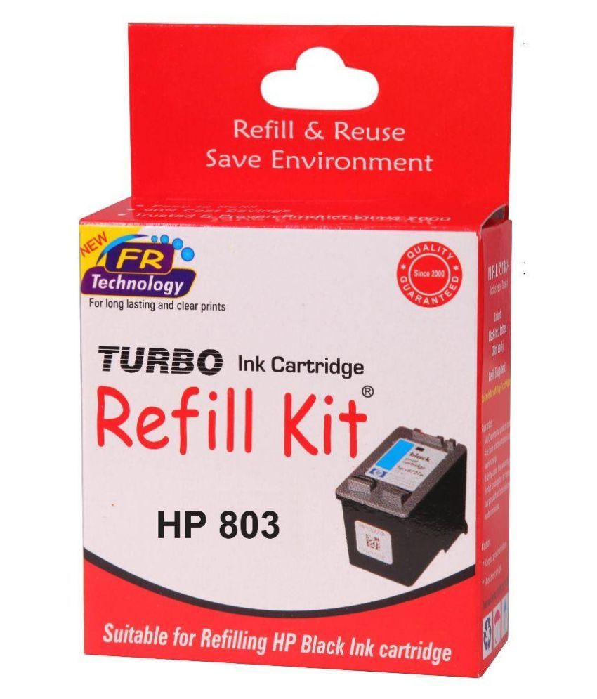Turbo Ink Refill Kit For Hp 803 Cartridge - Black available at snapdeal for Rs.294