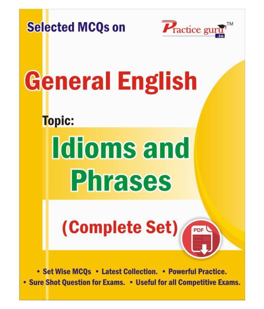 Selected Mcqs On English - Idioms And Phrases (complete Set) Downloadable Content available at snapdeal for Rs.97