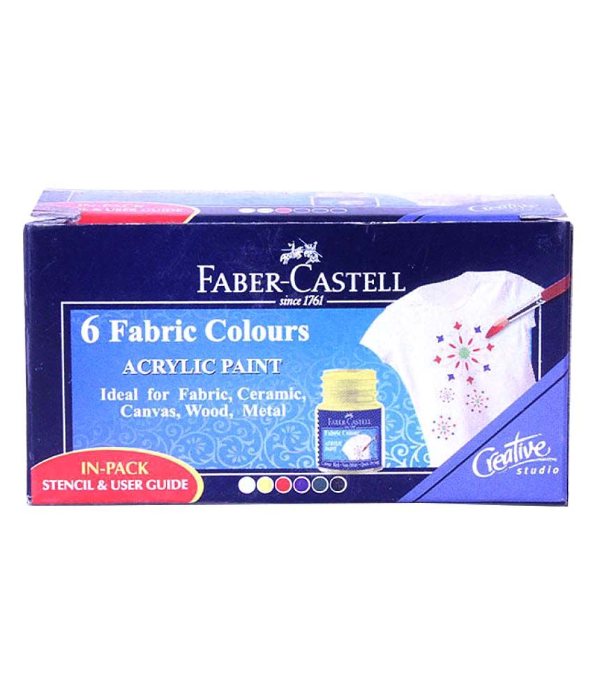 Faber Castell Fabric Colour Pack Of 6 available at snapdeal for Rs.79