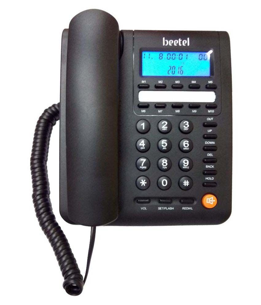 Beetel M59 Corded Landline Phone Black available at SnapDeal for Rs.1045