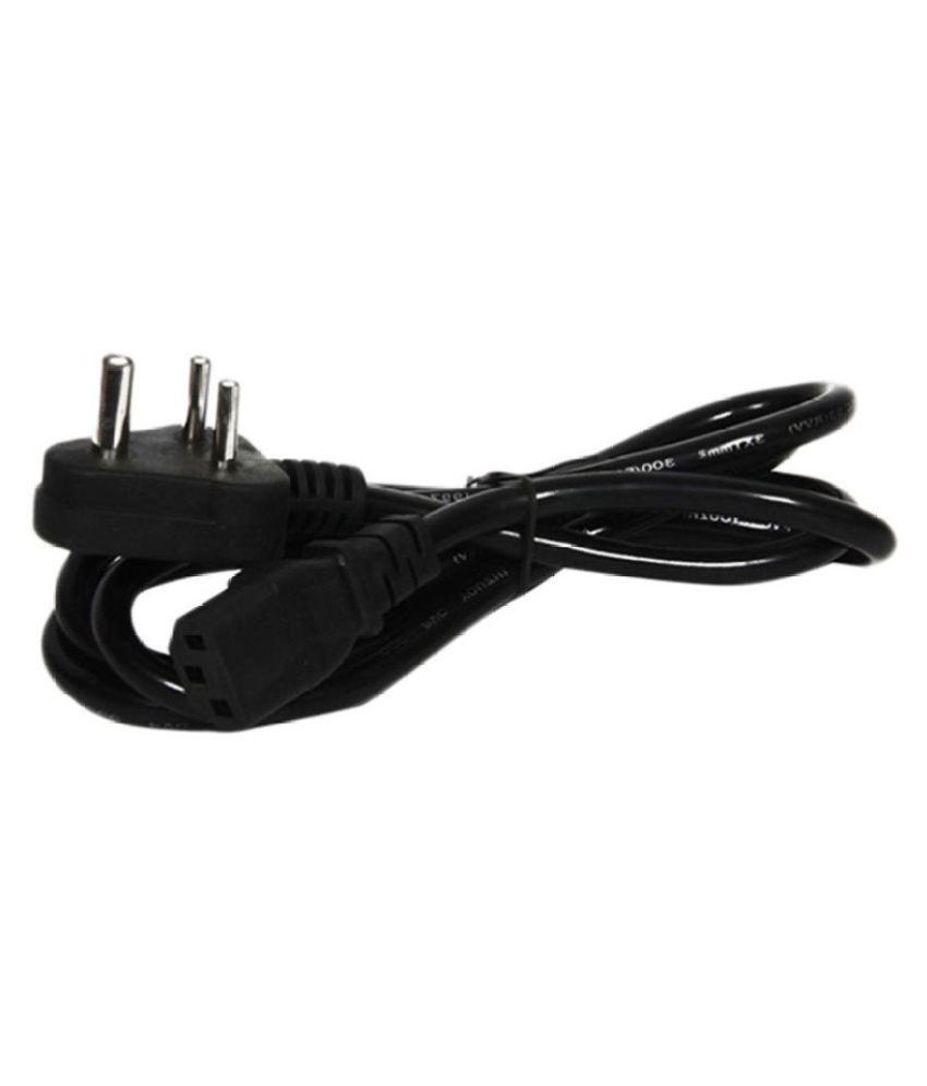 Etake Cable Cord For Computer/desktop1.5m 3 Pin Power Supply Cords - 1.5 M available at snapdeal for Rs.199