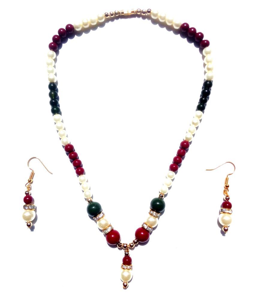 Uma Multicolour Alloy Necklace Set available at snapdeal for Rs.178