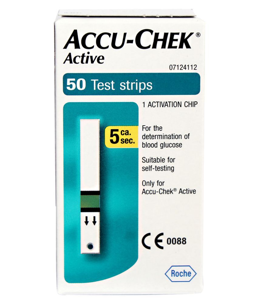 Accu Chek Active 50 Test Strips Accu Check Active February 2018 available at snapdeal for Rs.795