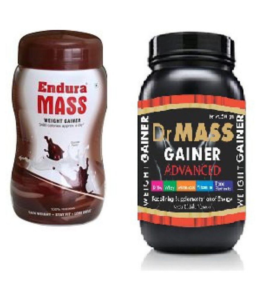 Endura Mass Gainer Choklet 500g+dr Well Weight Gainer 500 Gm Chocolate Weight Gainer Powder Pack Of 2 available at snapdeal for Rs.1549