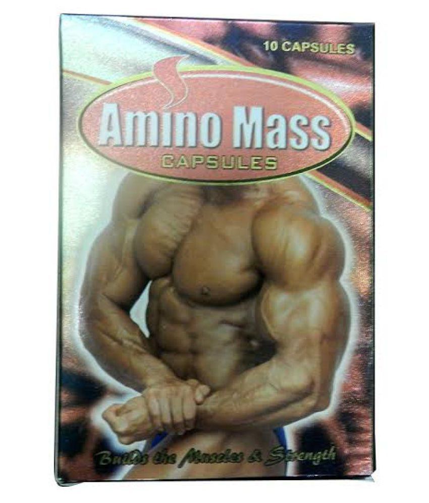 G & G Amino Mass Capsules 10 No.s Unflavoured Weight Gainer Tablets available at snapdeal for Rs.512