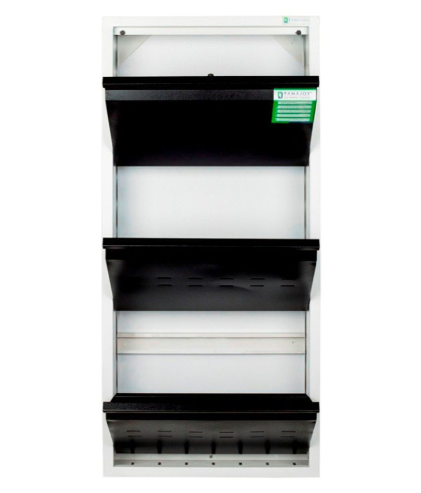 Panajoy Mini Metal 3 Door Wall Mounted Shoe Rack available at snapdeal for Rs.4536