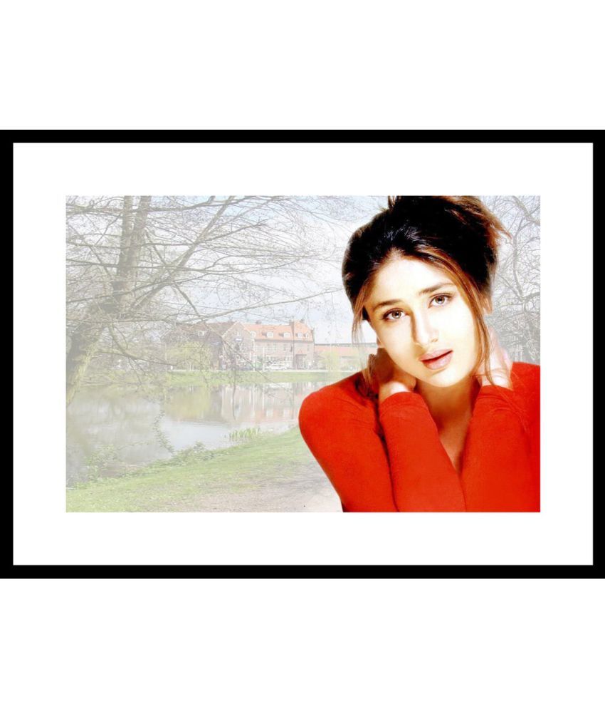 Myimage Kareena Kapoor Romantic Look Paper Wall Poster With Frame Single Piece available at snapdeal for Rs.799