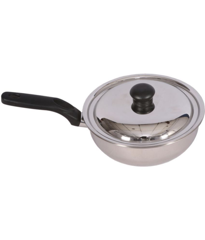 Dsk No Coating Stainless Steel Fry Pan 18 available at snapdeal for Rs.260