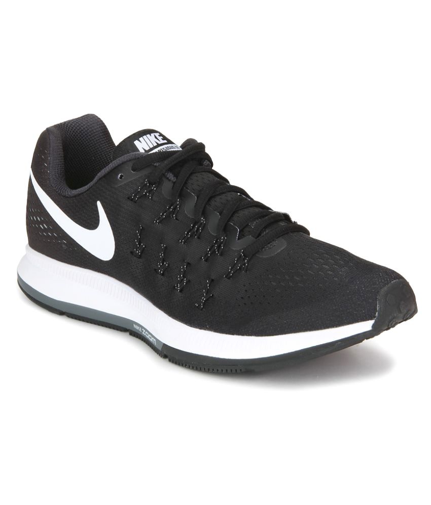 Nike Air Zoom Pegasus 33 Black Running Shoes available at snapdeal for Rs.3998