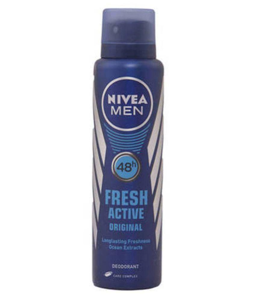 Nivea Men Fresh Active Original Deodorant Spray 150 Ml available at snapdeal for Rs.179