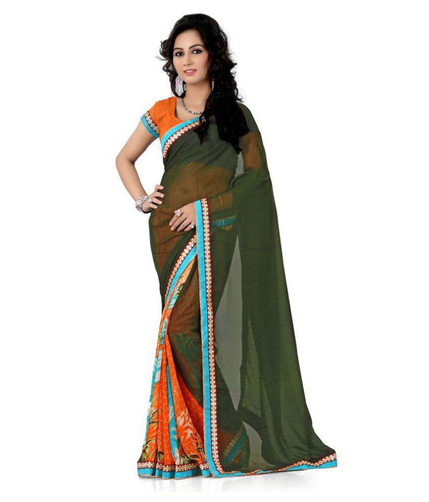 Usha Silk Mills Multicoloured Georgette Saree available at snapdeal for Rs.469