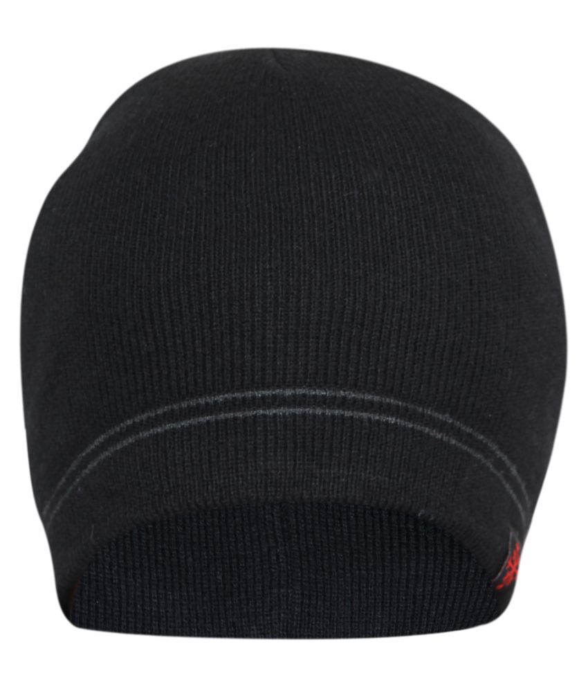 Fabseasons Black Woollen Winter Skull Cap available at snapdeal for Rs.299
