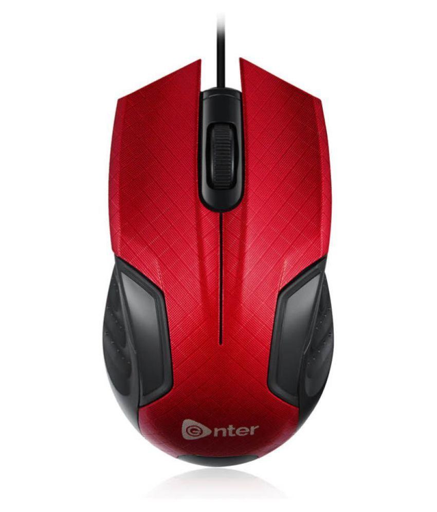 Enter E-83 Red Usb Wired Mouse available at snapdeal for Rs.249