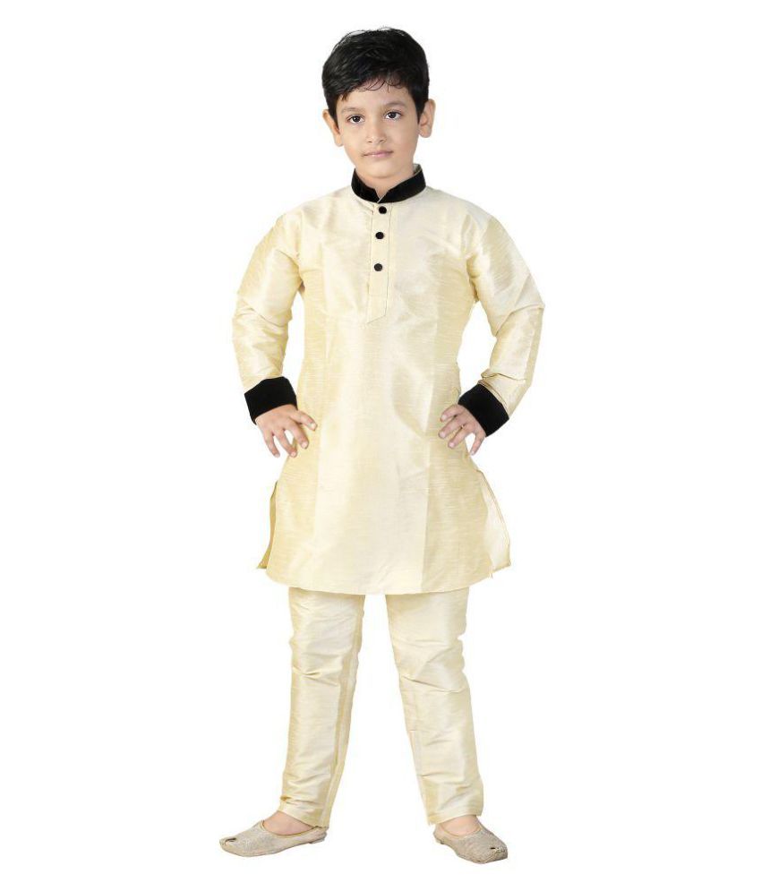 Generation Next Beige Silk Kurta Pyjama Sets available at snapdeal for Rs.249