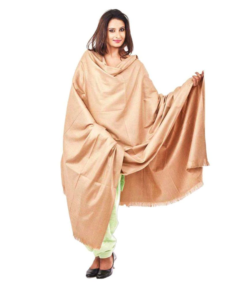 Shawl-e-kashmir Beige Shawl available at snapdeal for Rs.599