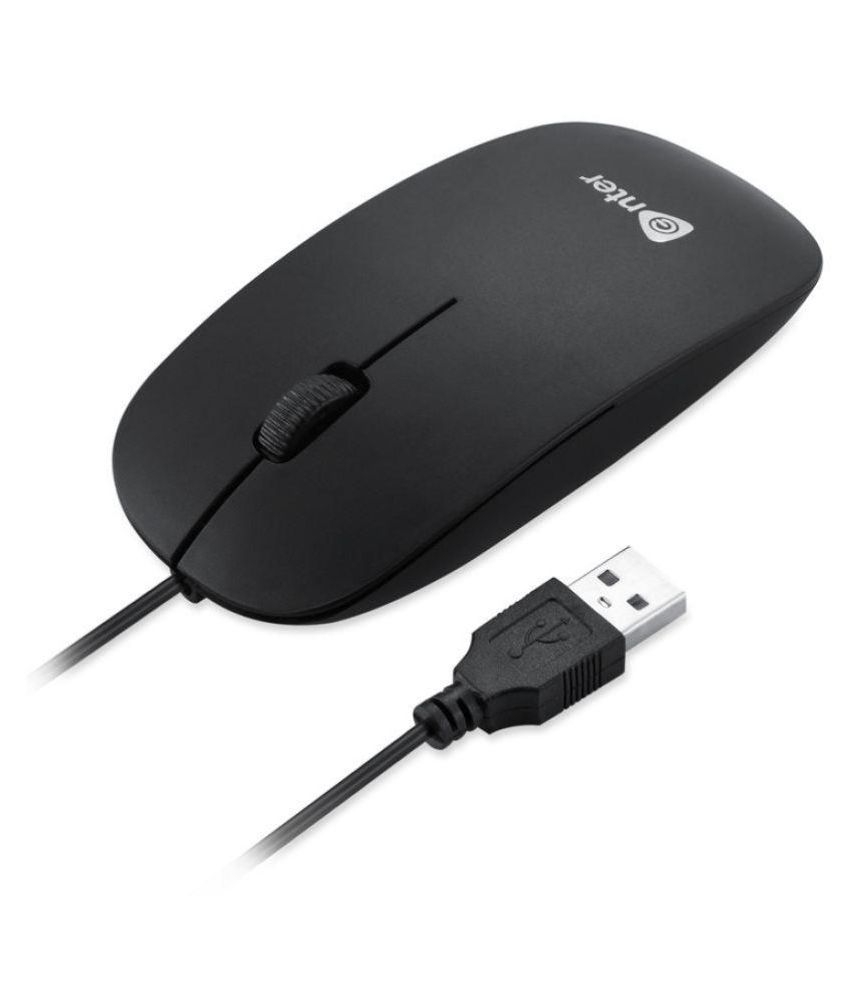 Enter E-107 Black Usb Wired Mouse available at snapdeal for Rs.190