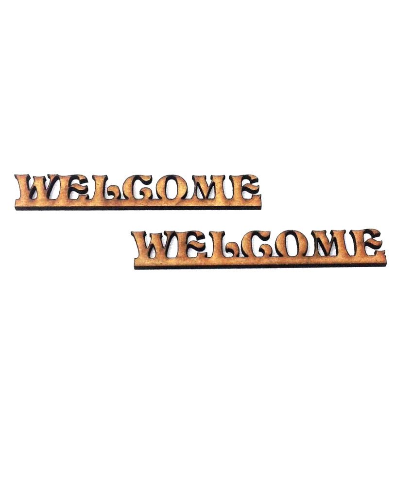 Craftsneed Brown Welcome Woodcrafts Pack Of 2 available at snapdeal for Rs.41