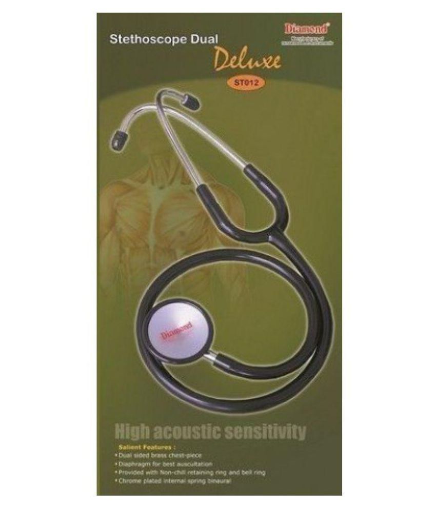 Nsc Diamond Stethoscope Dual Deluxe 65 Cm Adult Black available at snapdeal for Rs.853
