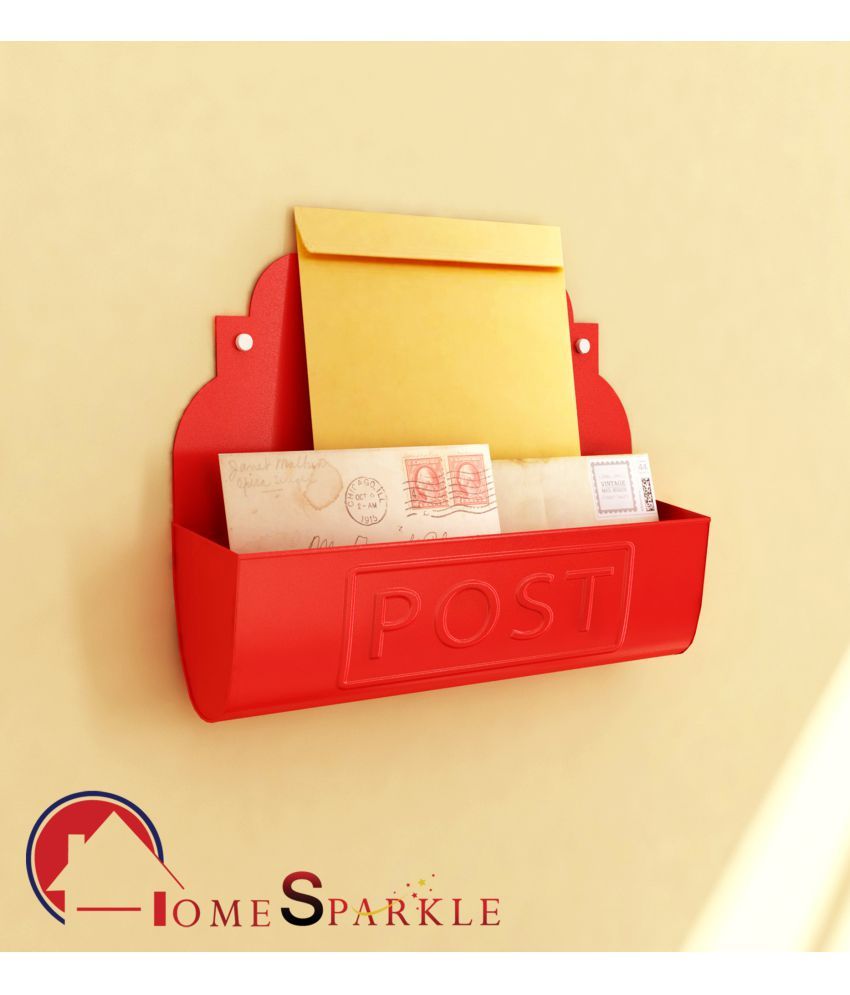 Home Sparkle Red Stainless Steel Magazine Holder available at snapdeal for Rs.407
