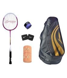 Li-ning Badminton Racquet, Li-ning 2 In 1 Kit Bag, Li-ning Grip, Crepe Bandage & Pair Of Wrist Band