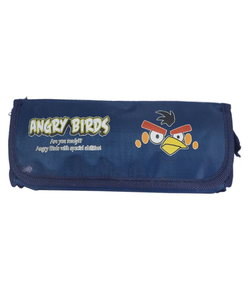 Saamarh Impex Blue Color Angry Birds Printed Zipper Clousre Pencil Bag available at snapdeal for Rs.299