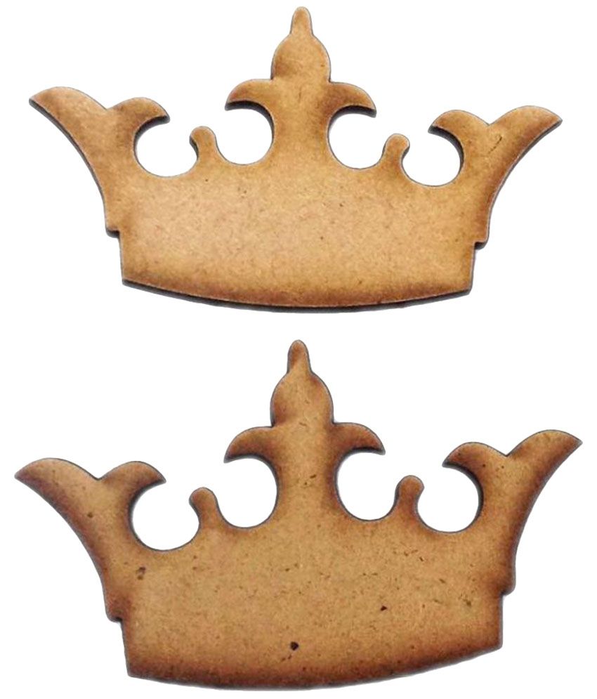 Craftsneed Brown Crown Heart - Pack Of 2 available at snapdeal for Rs.41