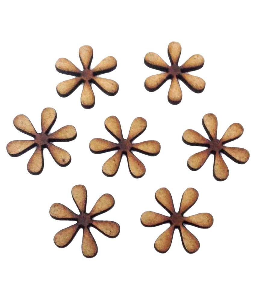 Craftsneed Brown Daisy Flower - Set Of 7 available at snapdeal for Rs.29