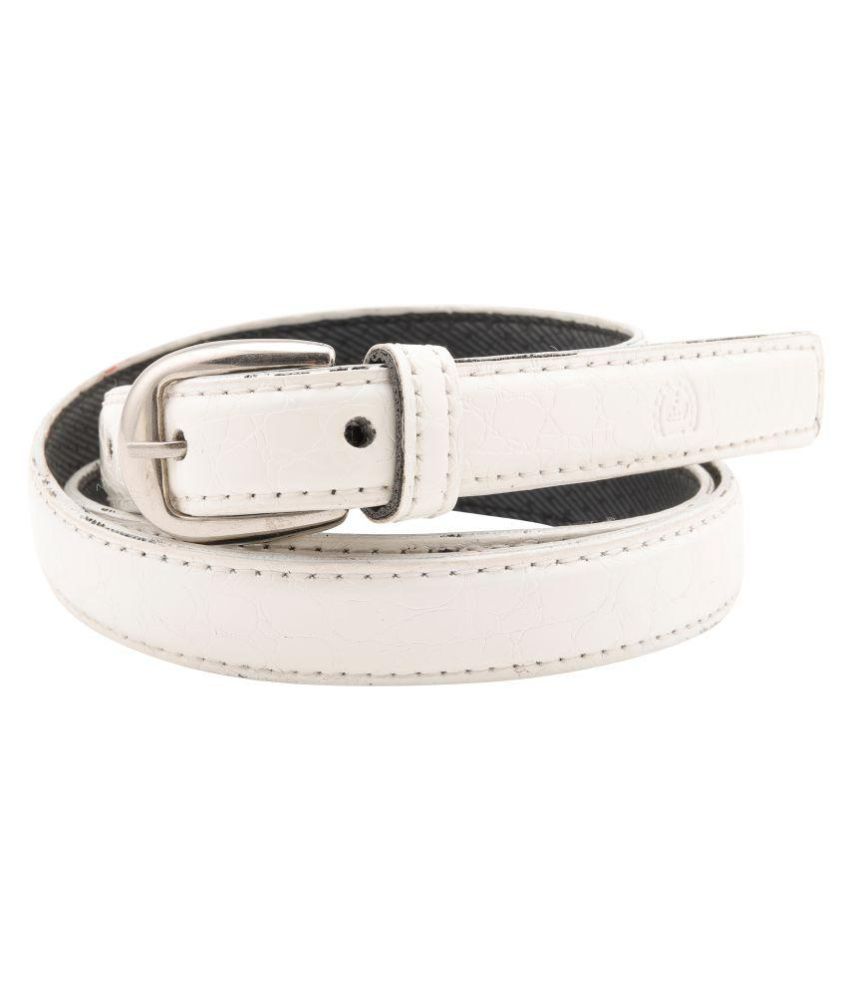 Royal Indian Exposures White Faux Leather Casual Belts available at snapdeal for Rs.149